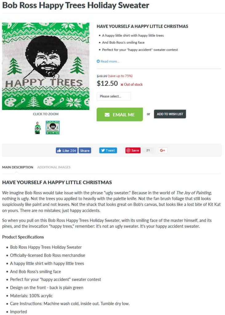 ThinkGeek Product Detail Page Example